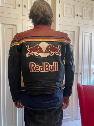Chaqueta Biker de Piel marcaTop Gear para Red Bull
