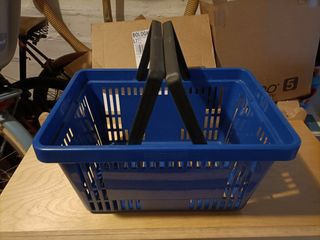 Cesto portaoggetti blu