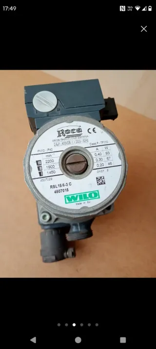 Bomba circuladora caldera Roca RSL