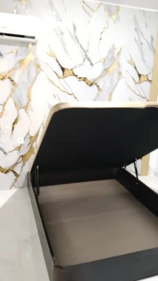 Canapé abatible madera y tela