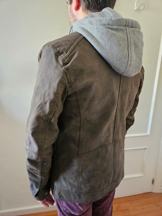 Chaqueta Hombre Springfield Cuero Sintético Marrón