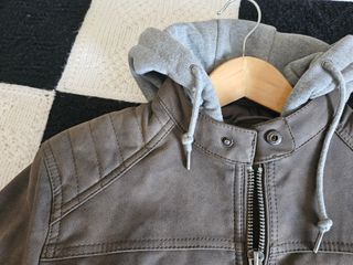 Chaqueta Hombre Springfield Cuero Sintético Marrón