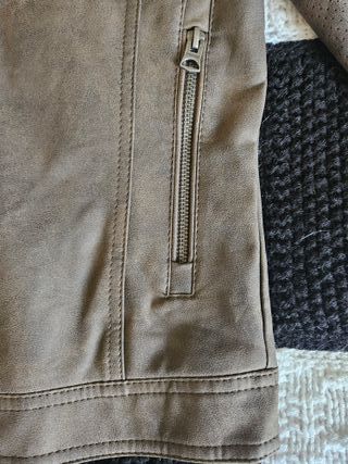 Chaqueta Hombre Springfield Cuero Sintético Marrón