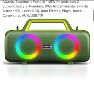 Altavoz Bluetooth 140W RGB •NUEVO a ESTRENAR•