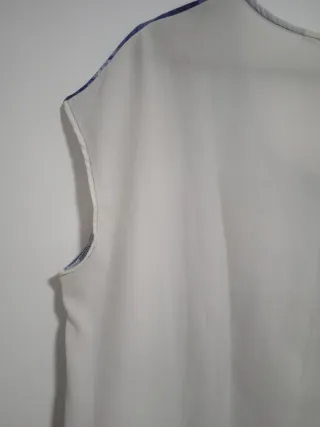 Blusa Punto Roma Talla 44 Azul