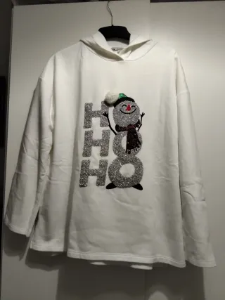 Sudadera Navidad Muñeco Nieve Brillante