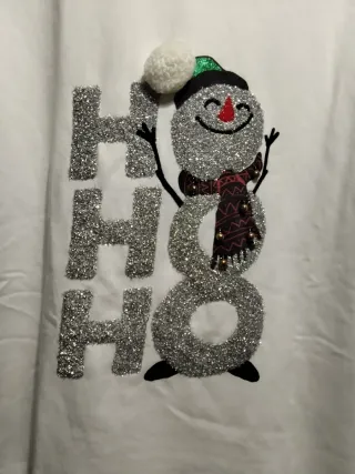 Sudadera Navidad Muñeco Nieve Brillante