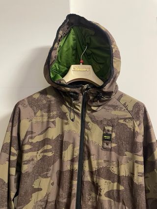 Blauer Giacca Uomo Camouflage