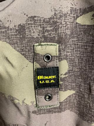 Blauer Giacca Uomo Camouflage