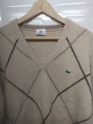 Jersey Lacoste Beige Talla 7 Argyle