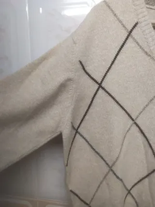 Jersey Lacoste Beige Talla 7 Argyle