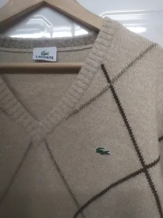 Jersey Lacoste Beige Talla 7 Argyle