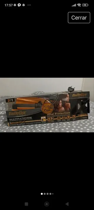 Plancha y Rizador BaByliss 2 en 1 dorado