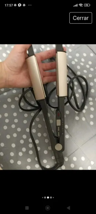 Plancha y Rizador BaByliss 2 en 1 dorado