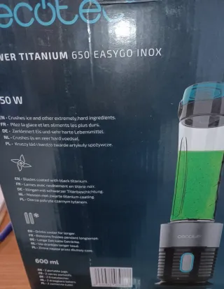 Batidora Cecotec 650 Easygo Inox