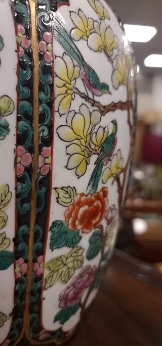 Tarro Tibor Jengibre Reproducción Qing Qianlong