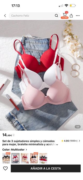 Set 8 Sujetadores Mujer Cómodos