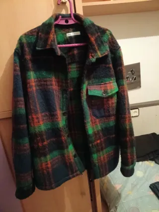 Camisa Zara cuadros multicolor