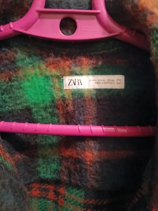 Camisa Zara cuadros multicolor