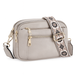Bolso bandolera mujer color Beige