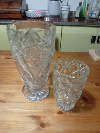 Vasi in cristallo decorati