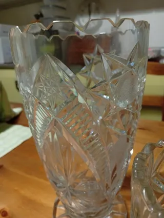 Vasi in cristallo decorati