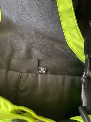 Pantalón de esquí amarillo talla 14