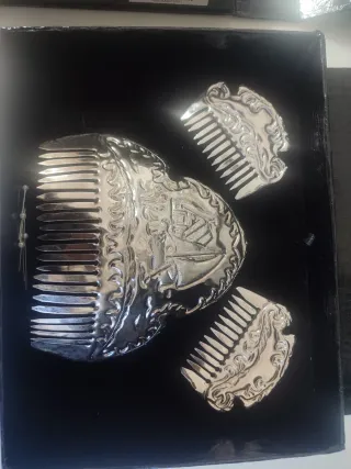 Juego Peinetas Fallera Plata