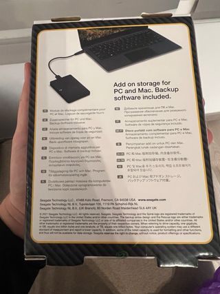 Disco Duro Externo Seagate 2TB