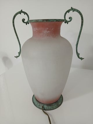 Lampada Anfora Vetro Soffiato Mura