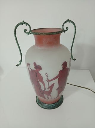 Lampada Anfora Vetro Soffiato Mura