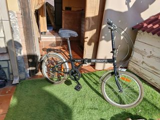 Bicicleta Plegable Negra 20 cm