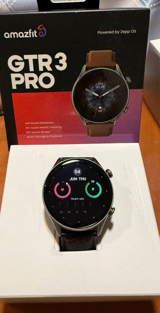Amazfit GTR 3 Pro Smartwatch Negro/Marrón
