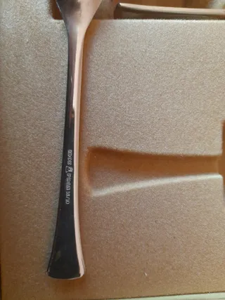 6 cucchiaini gelato in metallo