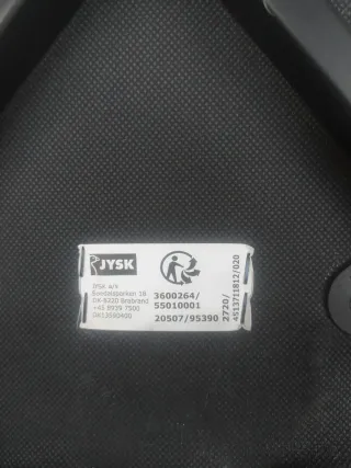 Juego de 2 sillas negras JYSK