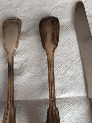 Posate placcate in argento