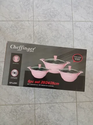 Set 3 Casserole Cheffinger Rosa