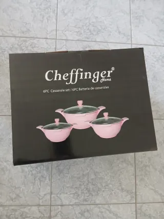 Set 3 Casserole Cheffinger Rosa