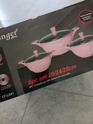 Set 3 Casserole Cheffinger Rosa