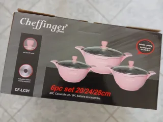 Set 3 Casserole Cheffinger Rosa