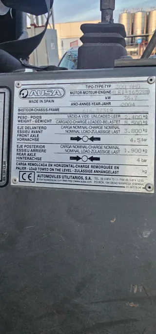 Dumper AUSA 3000 kg giratorio