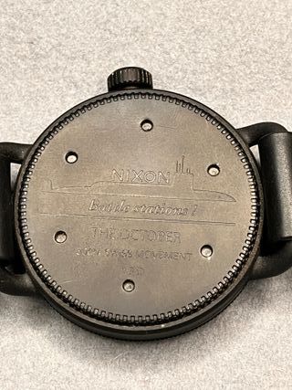 Reloj Nixon October Negro Naranja