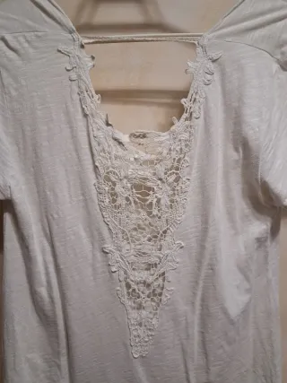 Camiseta Desigual Estampado dorado