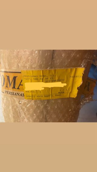 Persiana enrollable Roma Marfil