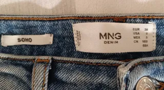 Pantalón vaquero Mango azul