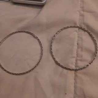 Pulseras plata con diseño trenzado