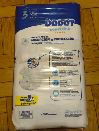 Pañales Dodot Talla 3 - 56 unidades