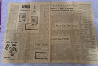 Giornale Storico Il Resto del carlino del 1963