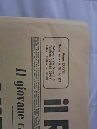 Giornale Storico Il Resto del carlino del 1963