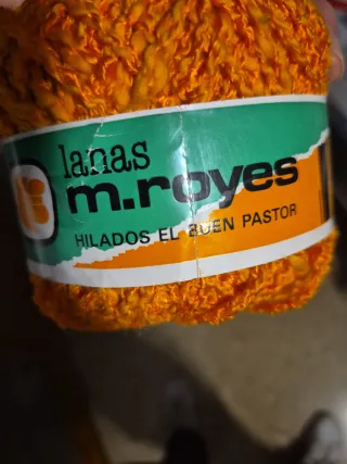 8 Ovillos Lana Naranja